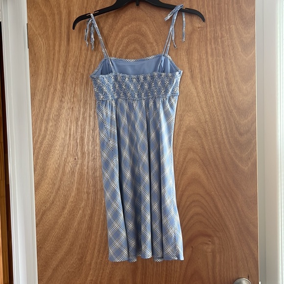 Hollister XS sundress in Carolina blue/white plaid. Like new! - Picture 2 of 5